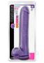Au Naturel Bold Daddy Dildo With Suction Cup And Balls 14in - Purple